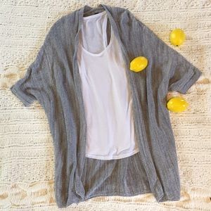 Short sleeve cardigan